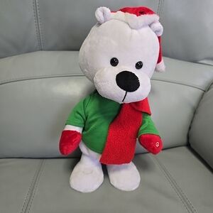 Gemmy Animated Christmas Polar Bear Dancing Singing “Can’t Touch This” 13” Parts